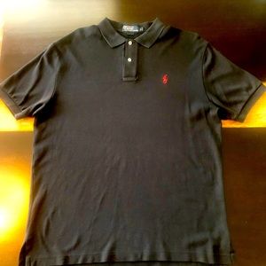 Polo Ralph Lauren shirt is crafted from Pima cotton and w/ embroidered red pony.